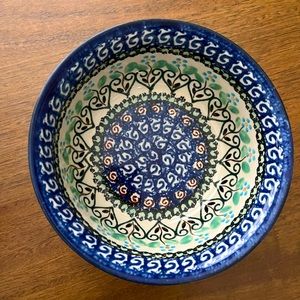POLISH POTTERY CEREAL BOWL